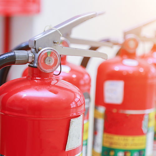 5 fire extinguishers